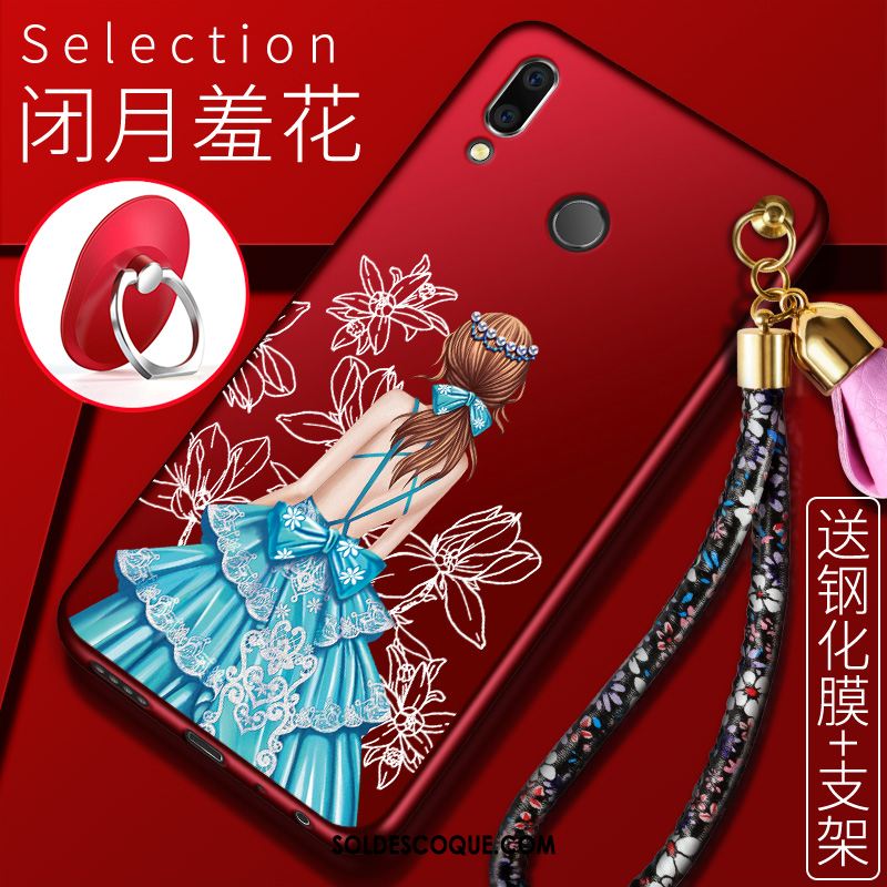 Coque Huawei P Smart 2019 Personnalité Jeunesse Tendance Rouge Silicone En Ligne