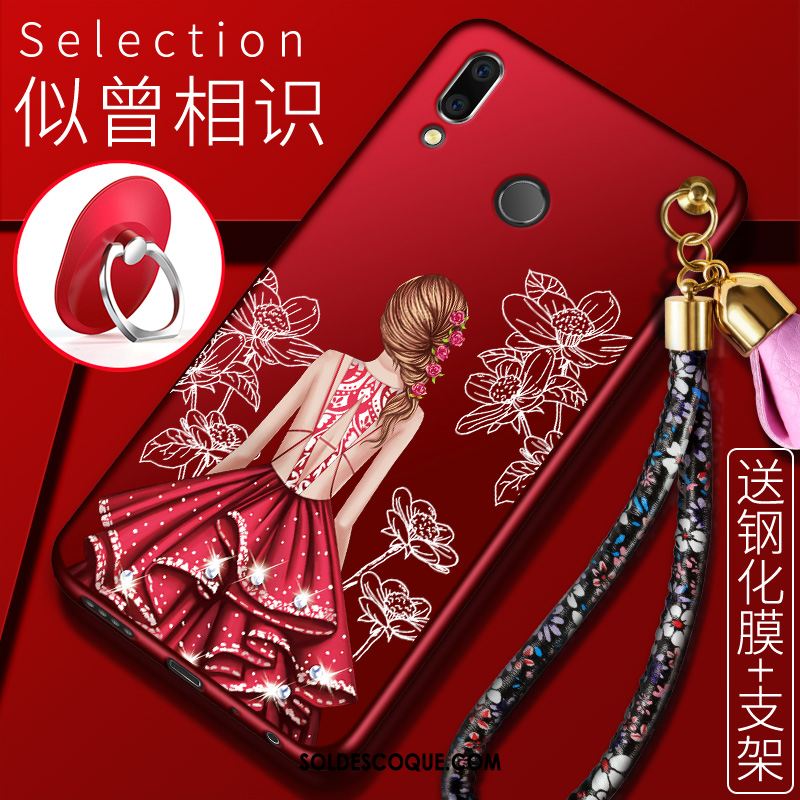 Coque Huawei P Smart 2019 Personnalité Jeunesse Tendance Rouge Silicone En Ligne