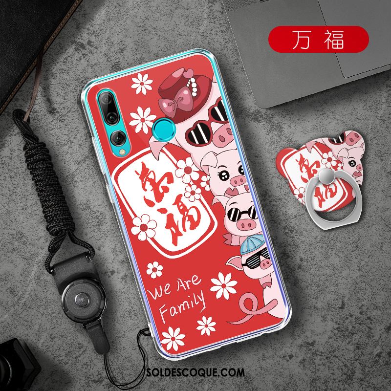 Coque Huawei P Smart+ 2019 Protection Rose Ornements Suspendus Silicone Étui Housse En Vente