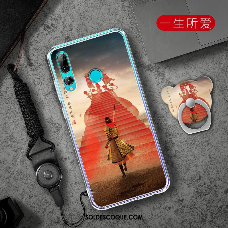 Coque Huawei P Smart+ 2019 Protection Rose Ornements Suspendus Silicone Étui Housse En Vente