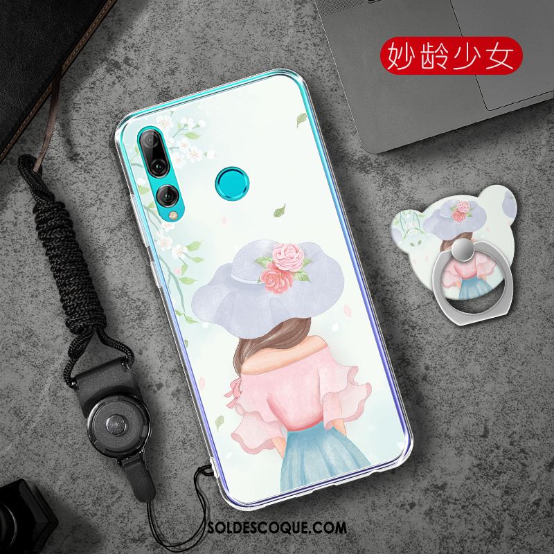 Coque Huawei P Smart+ 2019 Protection Rose Ornements Suspendus Silicone Étui Housse En Vente