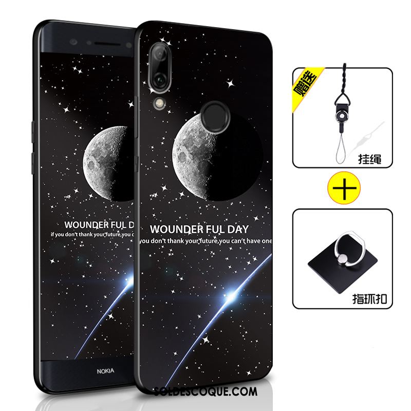 Coque Huawei P Smart 2019 Silicone Noir Téléphone Portable Personnalité Créatif Pas Cher
