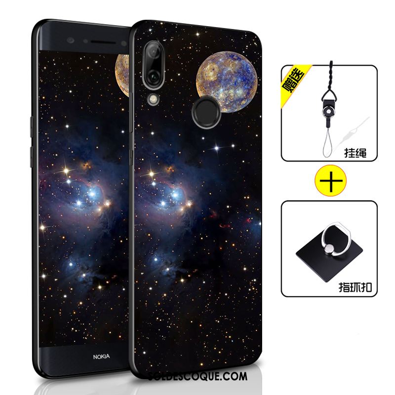 Coque Huawei P Smart 2019 Silicone Noir Téléphone Portable Personnalité Créatif Pas Cher