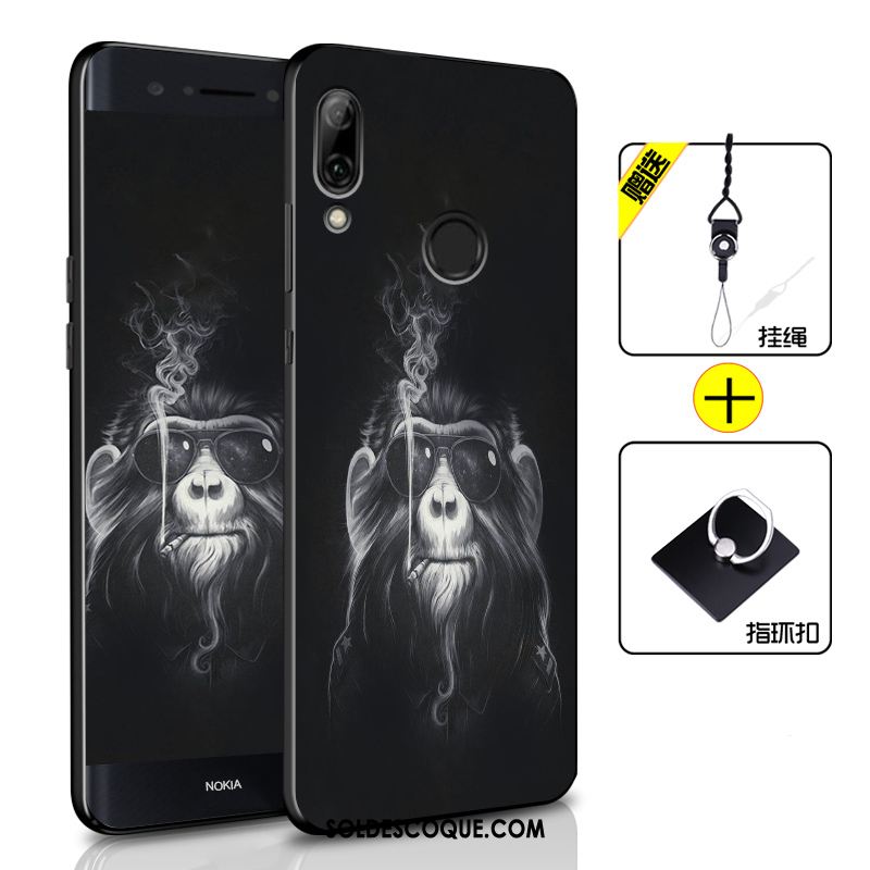 Coque Huawei P Smart 2019 Silicone Noir Téléphone Portable Personnalité Créatif Pas Cher