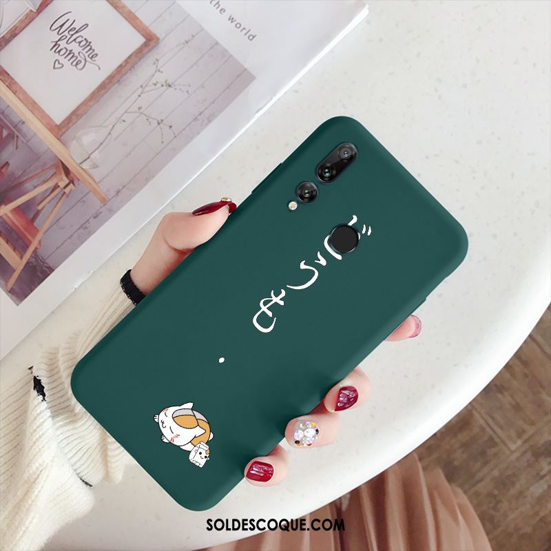 Coque Huawei P Smart+ 2019 Silicone Vert Créatif Incassable Très Mince Soldes