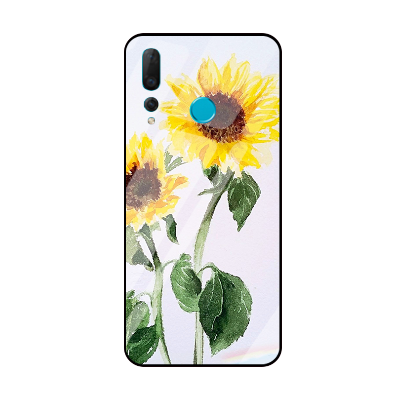 Coque Huawei P Smart+ 2019 Simple Tournesol Frais Petit Téléphone Portable Pas Cher