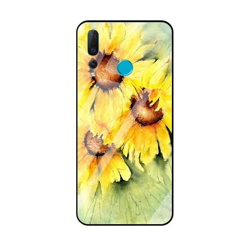 Coque Huawei P Smart+ 2019 Simple Tournesol Frais Petit Téléphone Portable Pas Cher