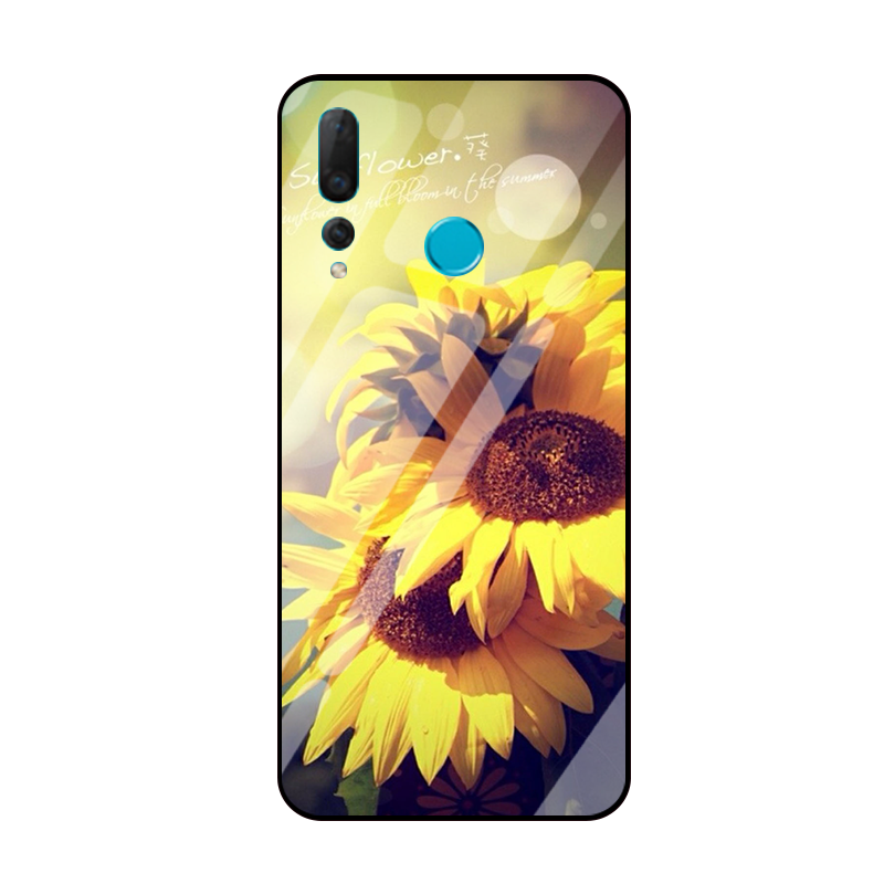 Coque Huawei P Smart+ 2019 Simple Tournesol Frais Petit Téléphone Portable Pas Cher