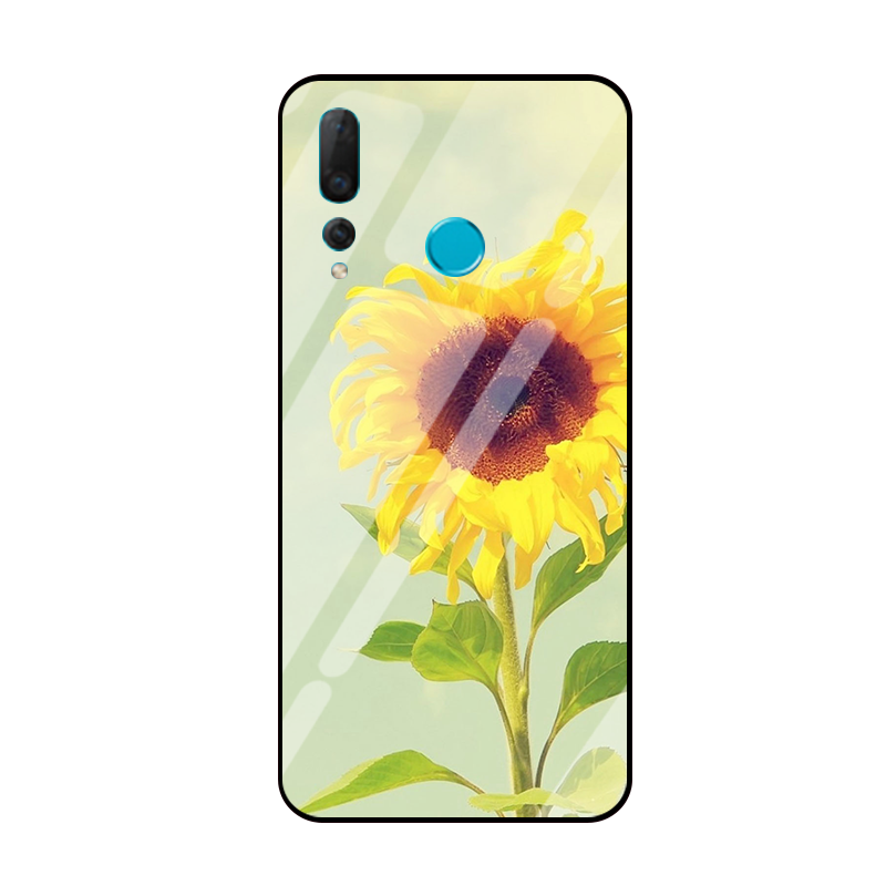 Coque Huawei P Smart+ 2019 Simple Tournesol Frais Petit Téléphone Portable Pas Cher