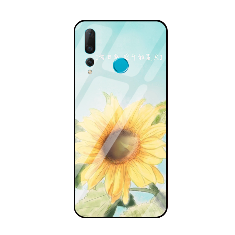 Coque Huawei P Smart+ 2019 Simple Tournesol Frais Petit Téléphone Portable Pas Cher