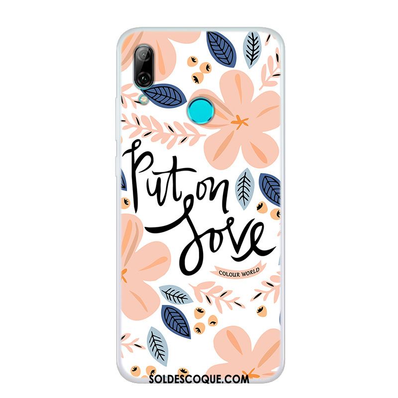 Coque Huawei P Smart 2019 Simple Transparent Silicone Tendance Peinture Pas Cher