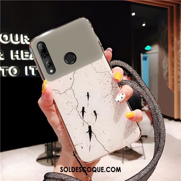 Coque Huawei P Smart+ 2019 Tout Compris Ornements Suspendus Miroir Net Rouge Clair Pas Cher