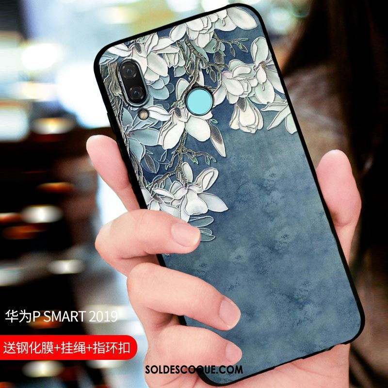 Coque Huawei P Smart 2019 Tout Compris Personnalisé Délavé En Daim Bleu Téléphone Portable En Ligne