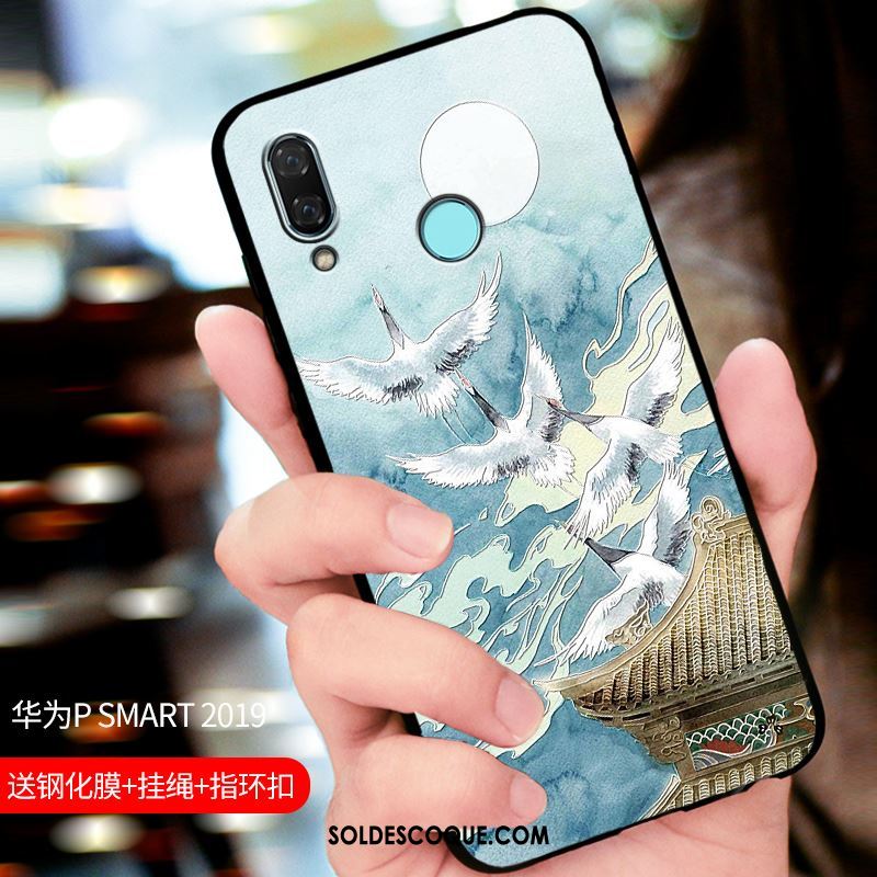 Coque Huawei P Smart 2019 Tout Compris Personnalisé Délavé En Daim Bleu Téléphone Portable En Ligne