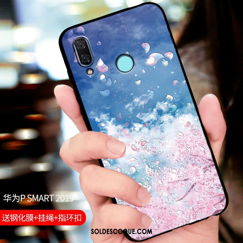 Coque Huawei P Smart 2019 Tout Compris Personnalisé Délavé En Daim Bleu Téléphone Portable En Ligne