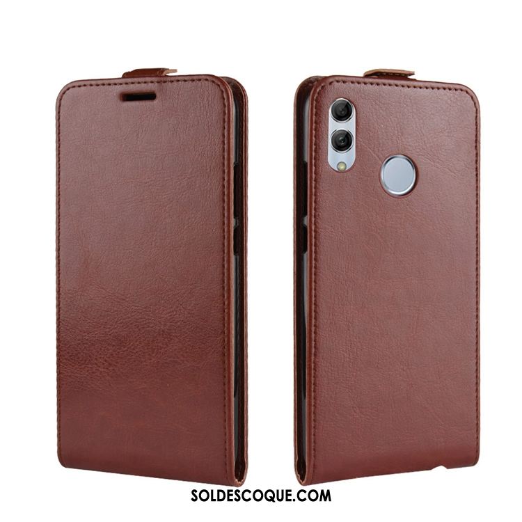 Coque Huawei P Smart 2019 Téléphone Portable Modèle Fleurie Blanc Carte Étui En Cuir Soldes