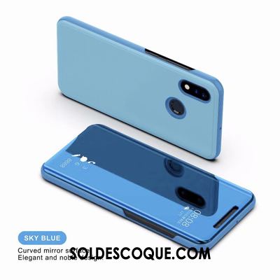 Coque Huawei P Smart 2019 Étui Étui En Cuir Tout Compris Tendance Miroir En Vente