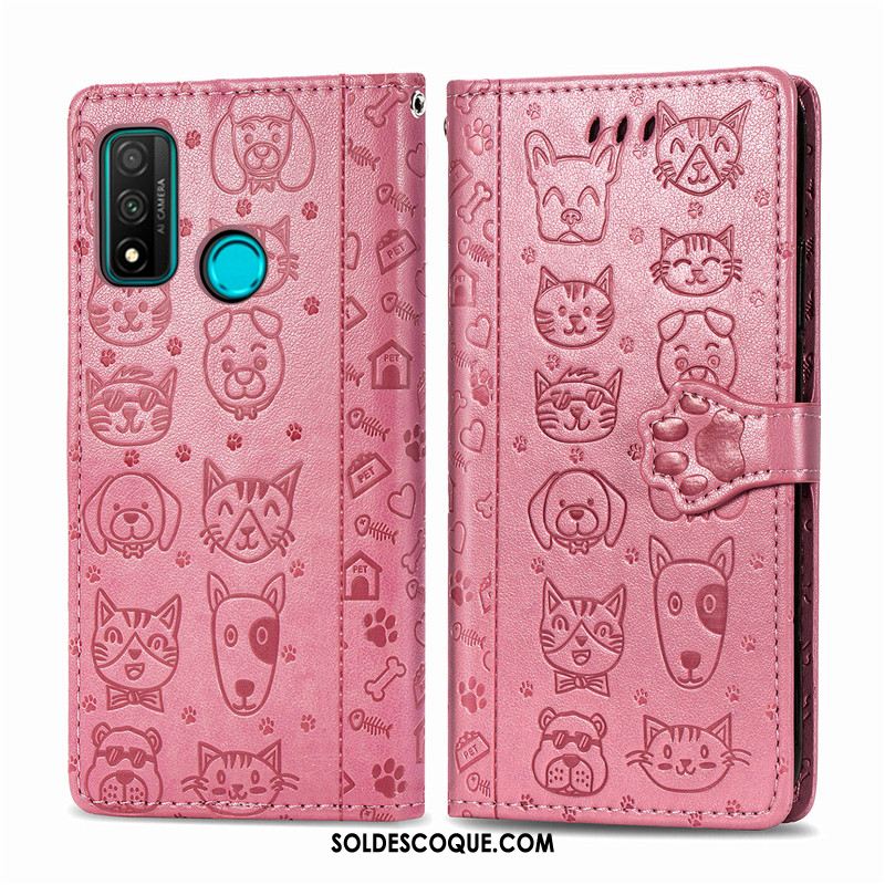 Coque Huawei P Smart 2020 Chat Chiens Protection Bleu Dessin Animé En Vente