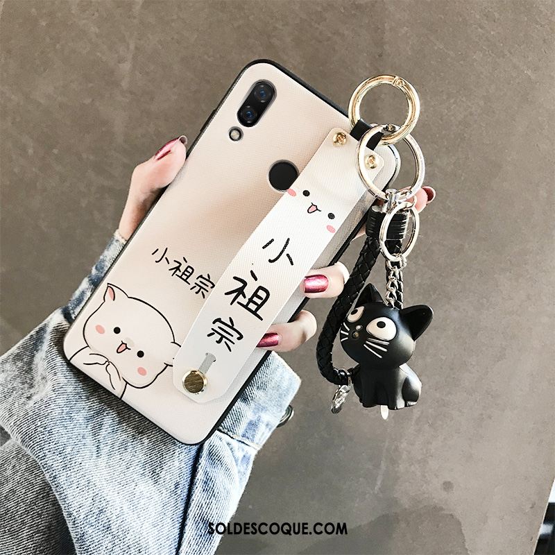 Coque Huawei P Smart+ Blanc Silicone Jeunesse Téléphone Portable Charmant Soldes
