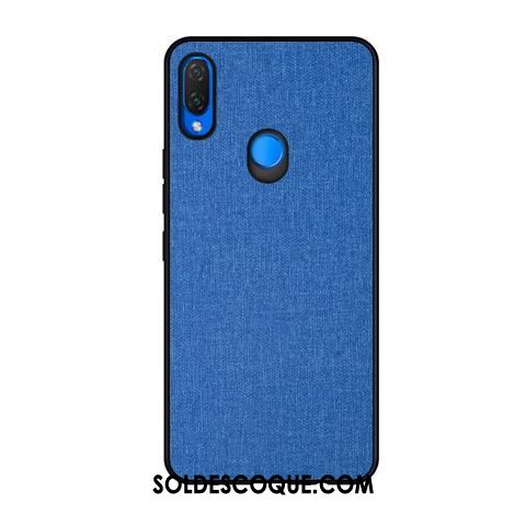 Coque Huawei P Smart+ Bleu Tout Compris Tissu Incassable Téléphone Portable Housse En Ligne