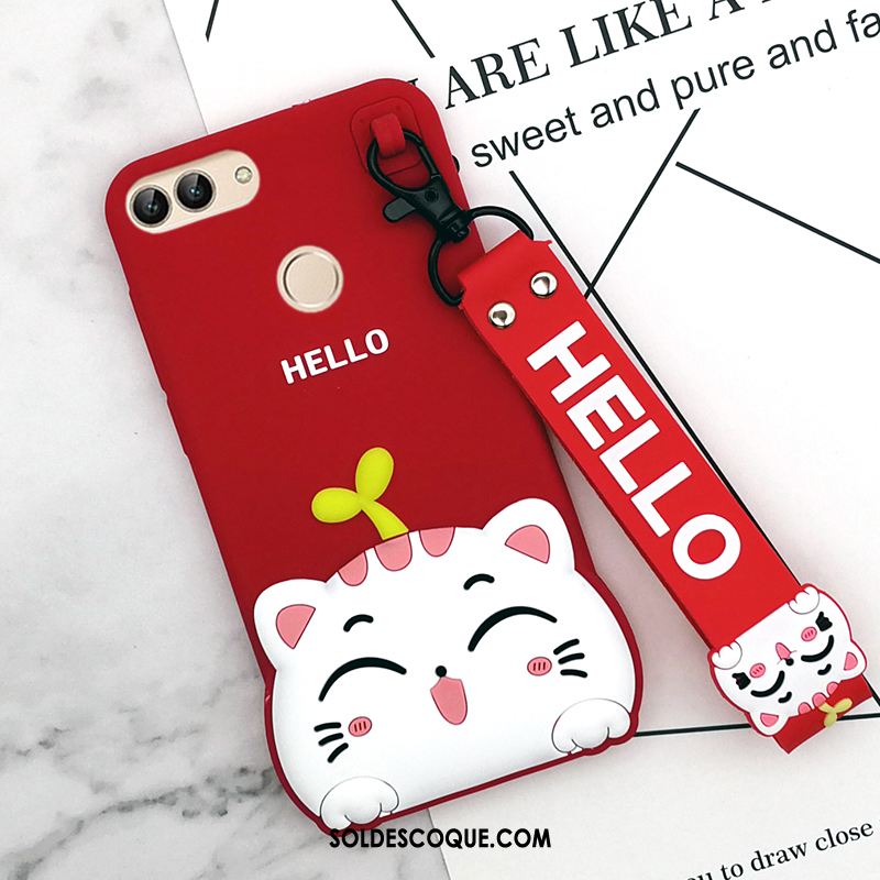 Coque Huawei P Smart Fluide Doux Tout Compris Téléphone Portable Dessin Animé Blanc Soldes