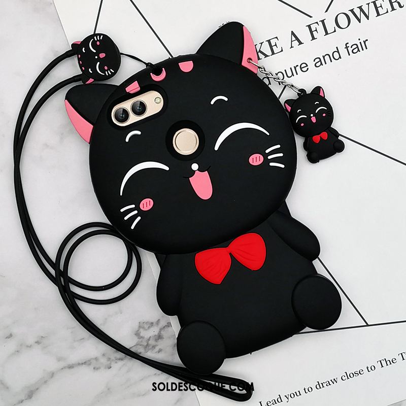 Coque Huawei P Smart Fluide Doux Tout Compris Téléphone Portable Dessin Animé Blanc Soldes