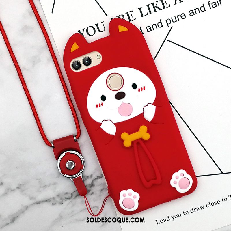 Coque Huawei P Smart Fluide Doux Tout Compris Téléphone Portable Dessin Animé Blanc Soldes