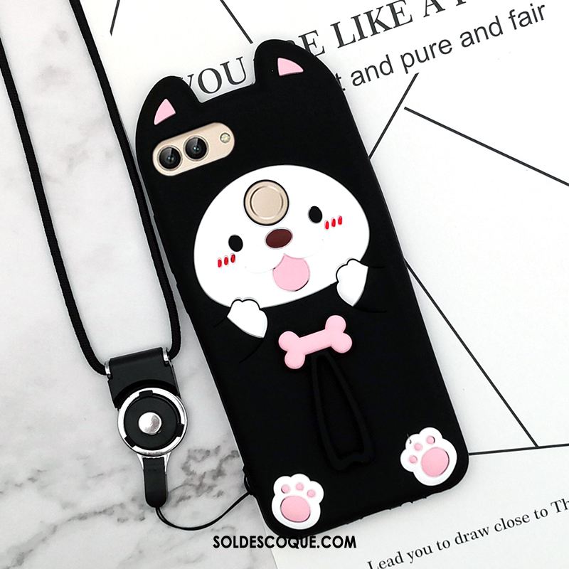 Coque Huawei P Smart Fluide Doux Tout Compris Téléphone Portable Dessin Animé Blanc Soldes