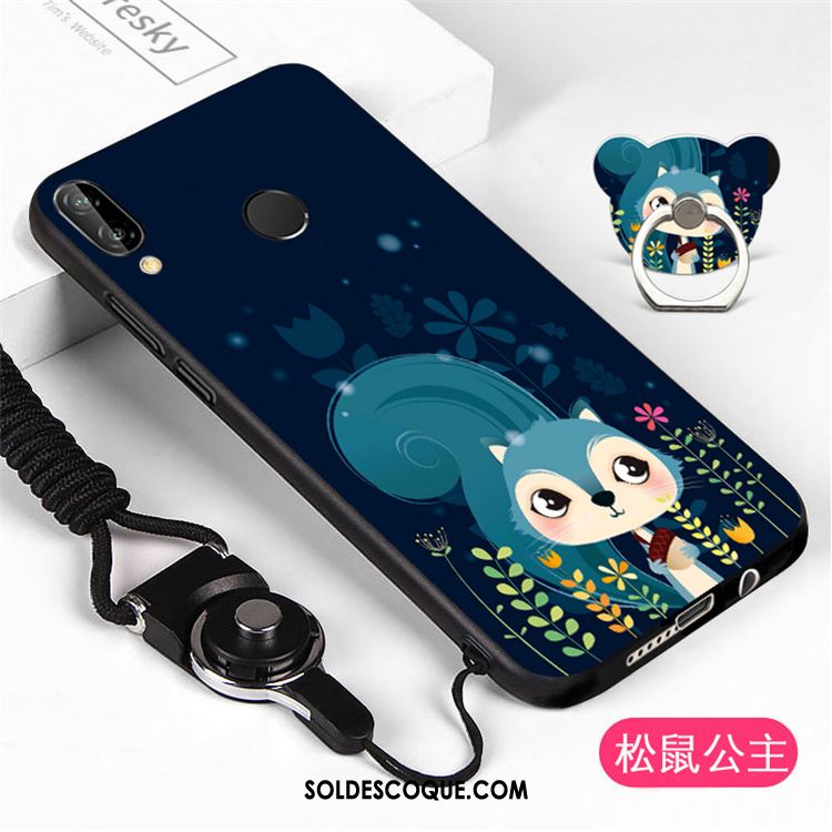 Coque Huawei P Smart+ Incassable Blanc Téléphone Portable Personnalité Ornements Suspendus Soldes