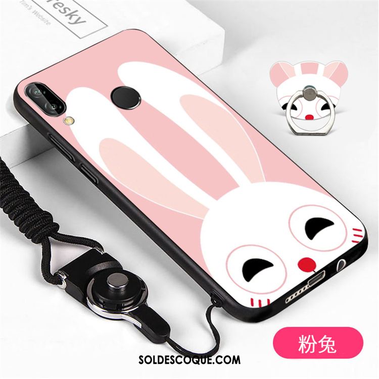 Coque Huawei P Smart+ Incassable Blanc Téléphone Portable Personnalité Ornements Suspendus Soldes