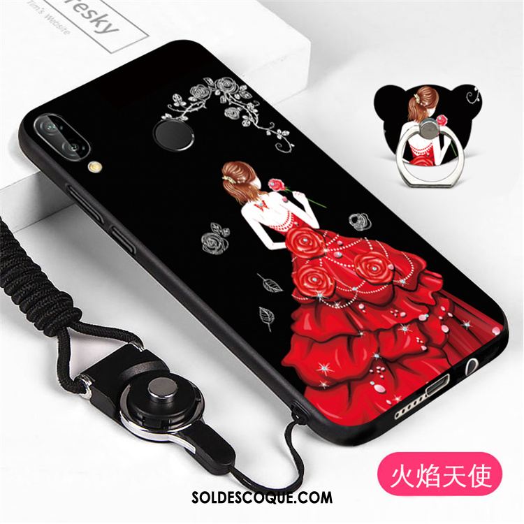 Coque Huawei P Smart+ Incassable Blanc Téléphone Portable Personnalité Ornements Suspendus Soldes