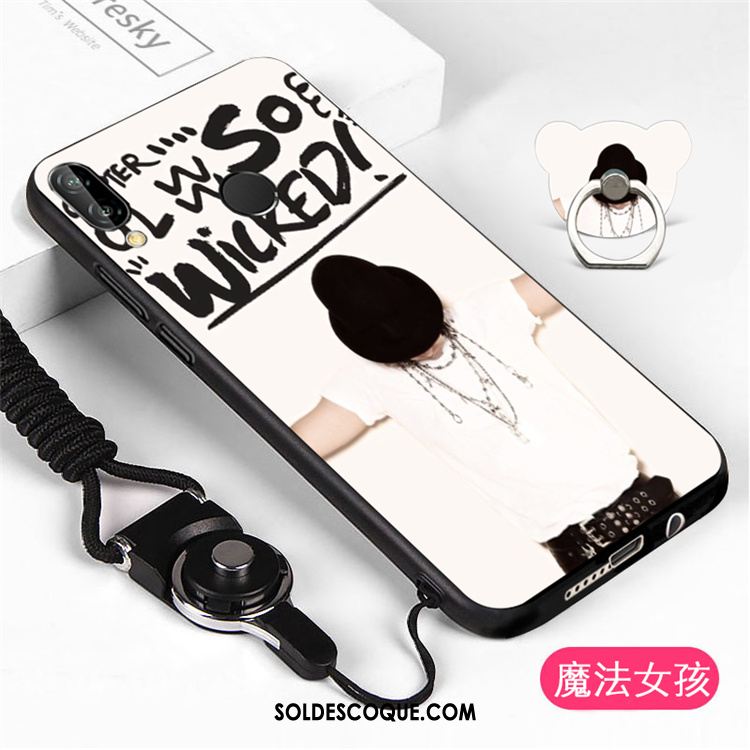 Coque Huawei P Smart+ Incassable Blanc Téléphone Portable Personnalité Ornements Suspendus Soldes