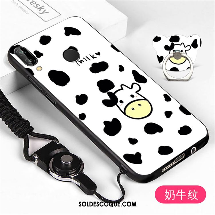 Coque Huawei P Smart+ Incassable Blanc Téléphone Portable Personnalité Ornements Suspendus Soldes