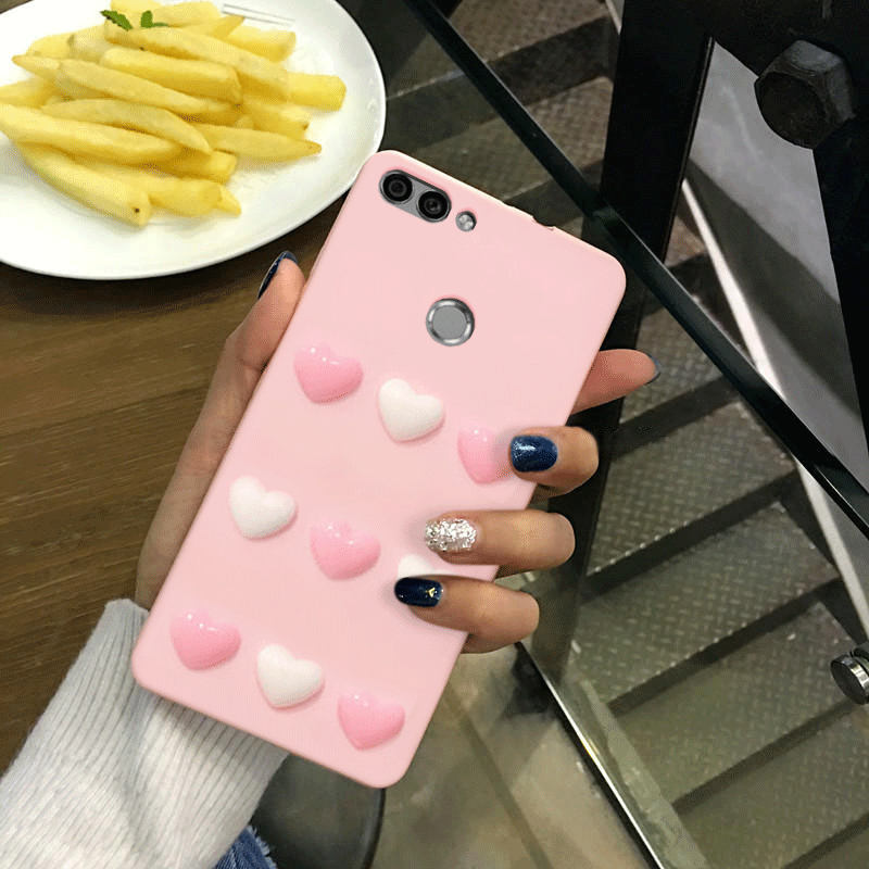 Coque Huawei P Smart Incassable Protection Amour Rose Étui Housse Soldes