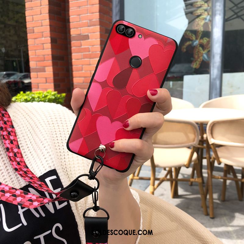 Coque Huawei P Smart Ornements Suspendus Silicone Fluide Doux Personnalité Tout Compris Pas Cher