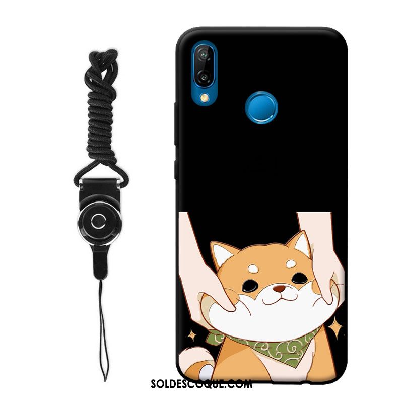 Coque Huawei P Smart+ Protection Incassable Délavé En Daim Téléphone Portable Personnalité En Ligne