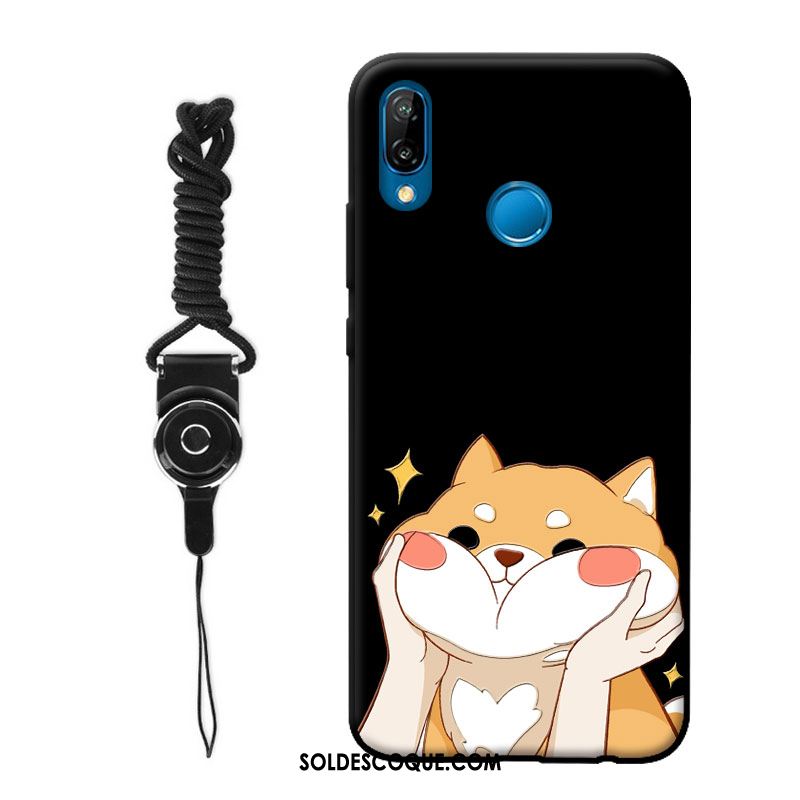 Coque Huawei P Smart+ Protection Incassable Délavé En Daim Téléphone Portable Personnalité En Ligne