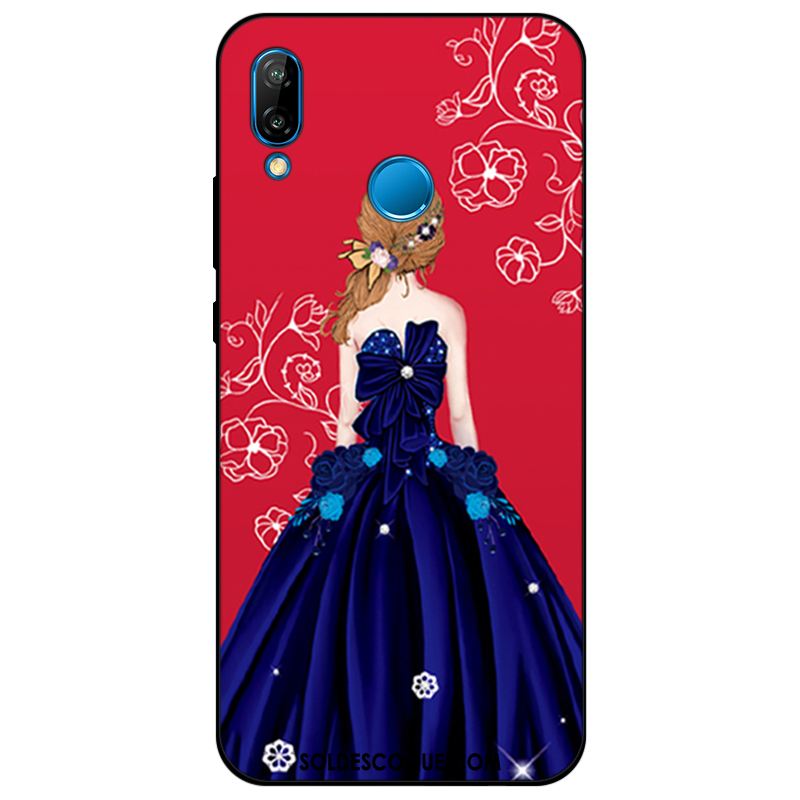 Coque Huawei P Smart+ Protection Étui Bleu Silicone Tendance En Ligne