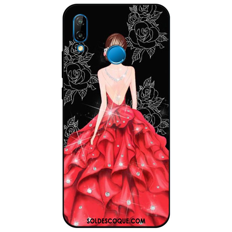 Coque Huawei P Smart+ Protection Étui Bleu Silicone Tendance En Ligne