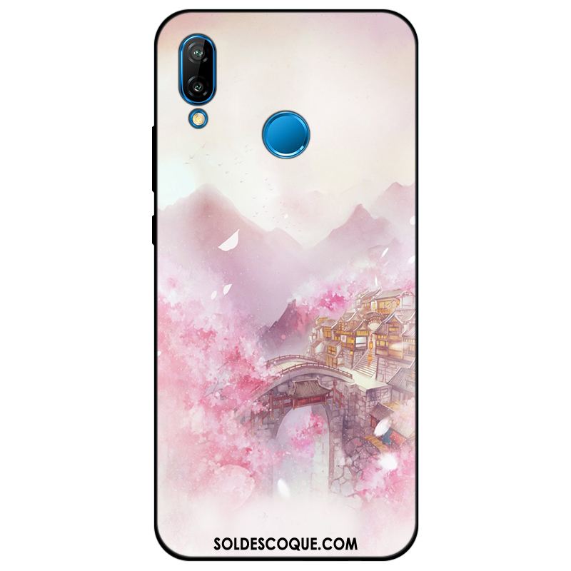 Coque Huawei P Smart+ Protection Étui Bleu Silicone Tendance En Ligne