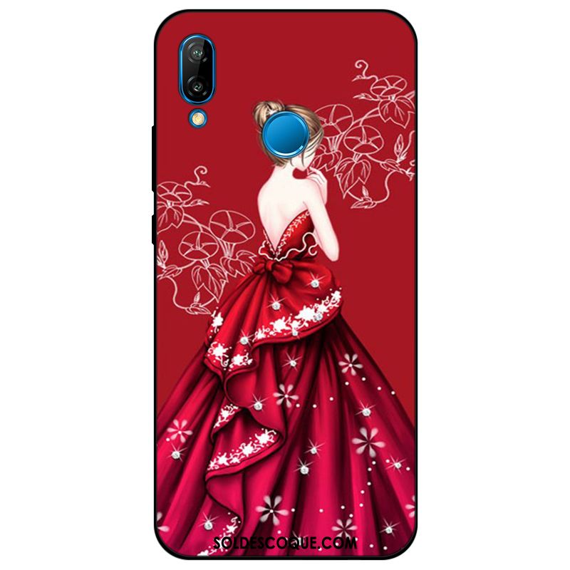 Coque Huawei P Smart+ Protection Étui Bleu Silicone Tendance En Ligne