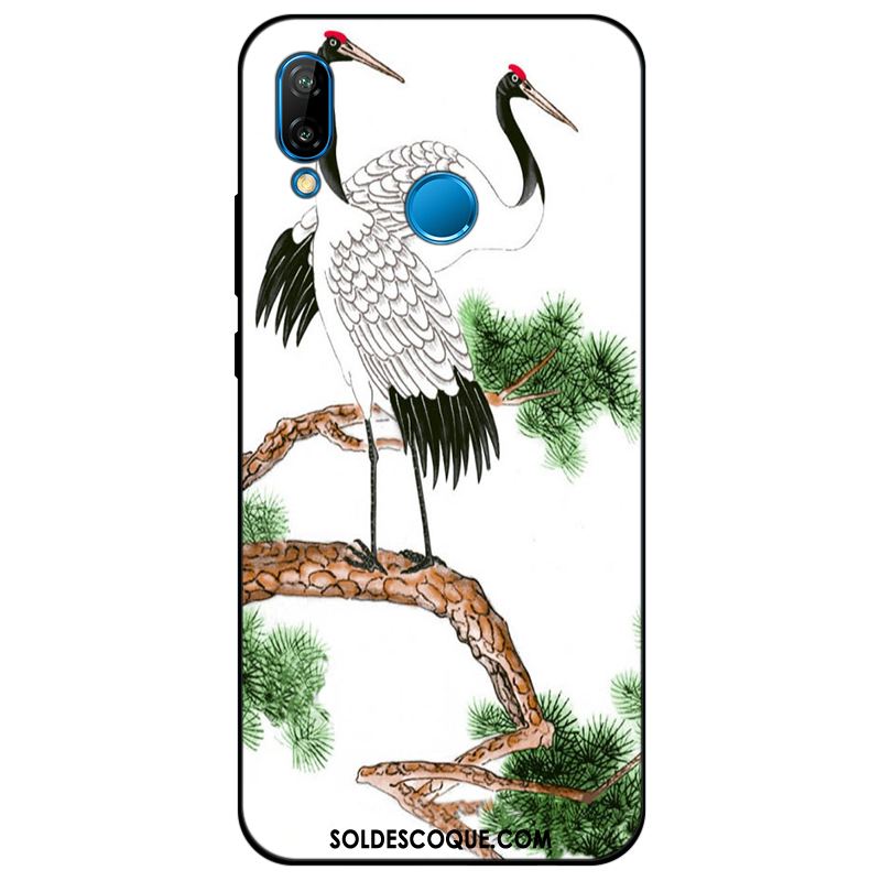 Coque Huawei P Smart+ Protection Étui Bleu Silicone Tendance En Ligne