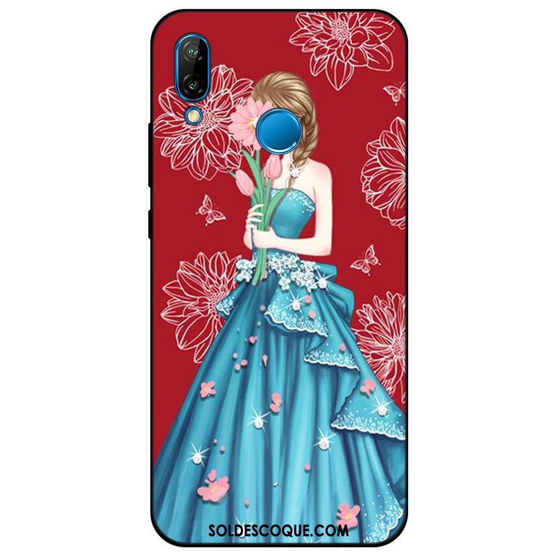 Coque Huawei P Smart+ Protection Étui Bleu Silicone Tendance En Ligne