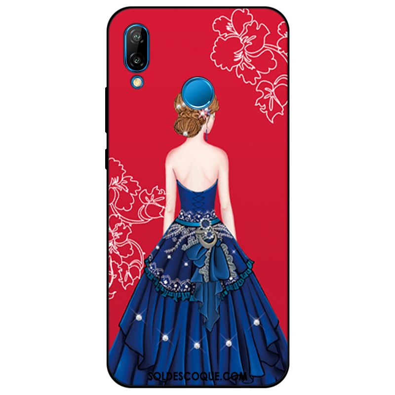 Coque Huawei P Smart+ Protection Étui Bleu Silicone Tendance En Ligne