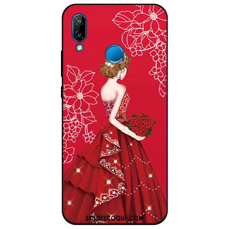 Coque Huawei P Smart+ Protection Étui Bleu Silicone Tendance En Ligne