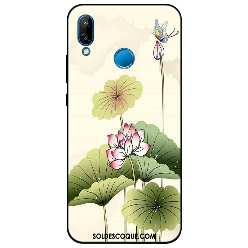 Coque Huawei P Smart+ Protection Étui Bleu Silicone Tendance En Ligne