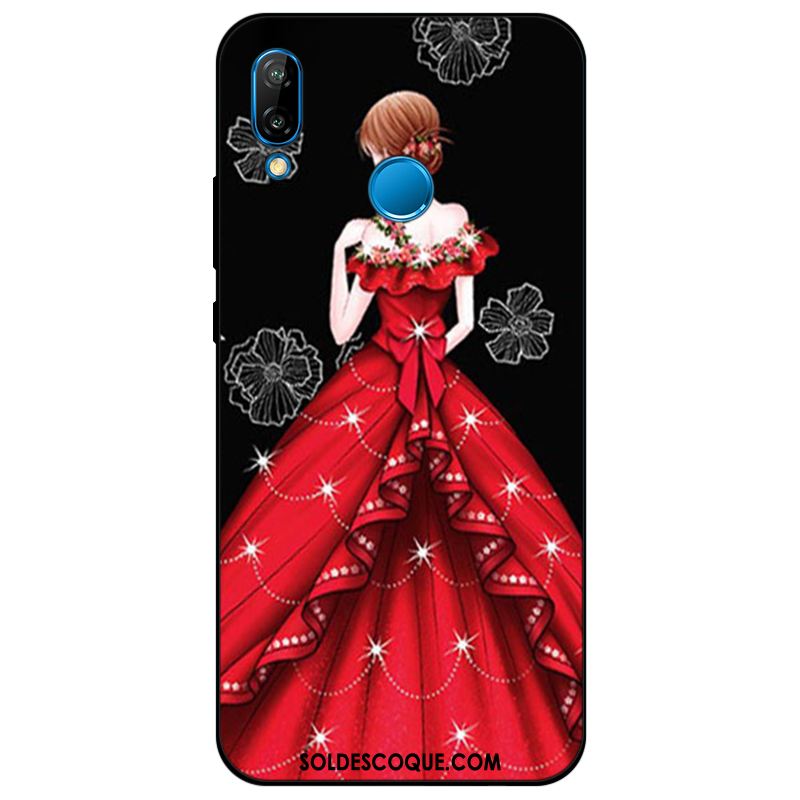 Coque Huawei P Smart+ Protection Étui Bleu Silicone Tendance En Ligne