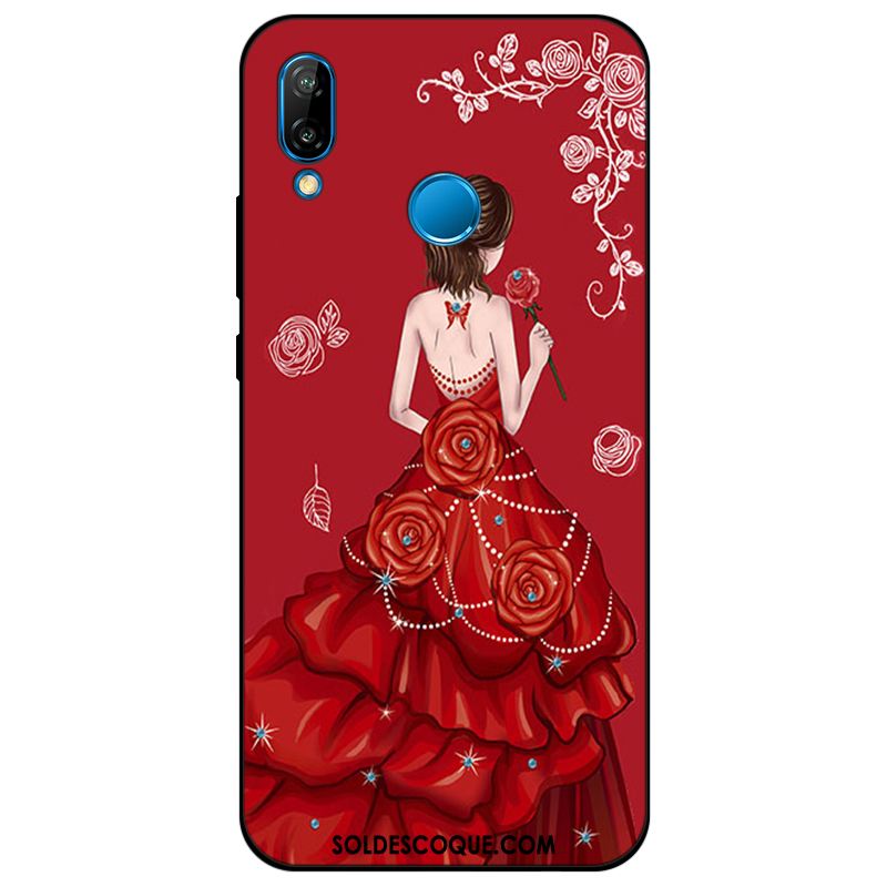 Coque Huawei P Smart+ Protection Étui Bleu Silicone Tendance En Ligne