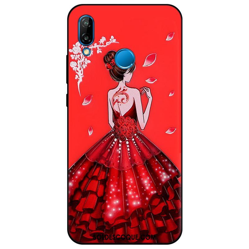 Coque Huawei P Smart+ Protection Étui Bleu Silicone Tendance En Ligne