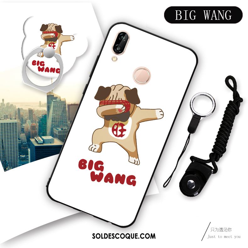 Coque Huawei P Smart+ Protection Étui Fluide Doux Téléphone Portable Ornements Suspendus France